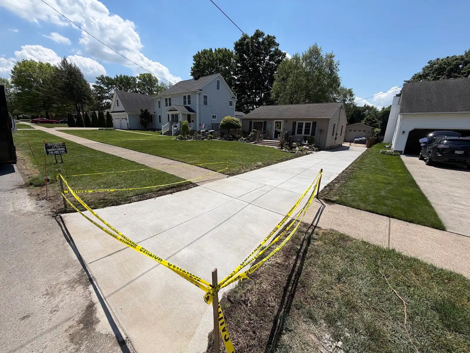Concrete driveway project